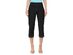 JM Collection Women's Embellished-Hem Straight-Leg Capri Pants Black Size Small
