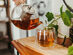 Joliette 1250ml Glass Teapot with Fresno Glass Double Wall Cups