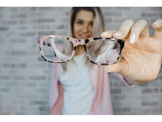 Foster Grant Black and White Frame High-Quality Reading Glasses with Soft Black and White Polka Dot Case, +2.50