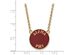 14K Plated Silver Alpha Phi Large Enamel Necklace