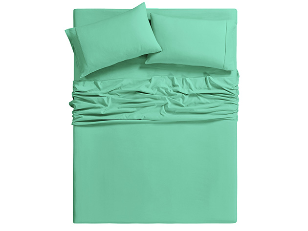 6-Piece Bamboo-Blend Comfort Luxury Sheet Set (Evergreen/Queen)