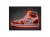 Octavian Mielu 16x12 Neon Illusion Wall Art (Jordan Sneaker)