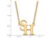 14k Yellow Gold Sam Houston State Large Pendant Necklace