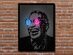 Music Artists Neon Illusion Wall Art by Octavian Mielu (Ray Charles)