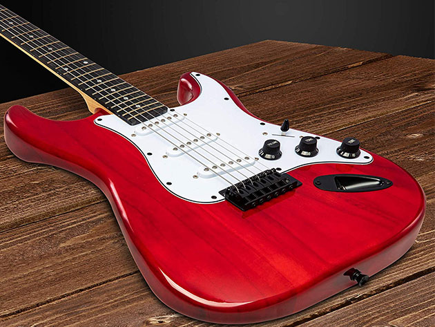 LyxPro 39" Electric Guitar (Right-Handed/Red)