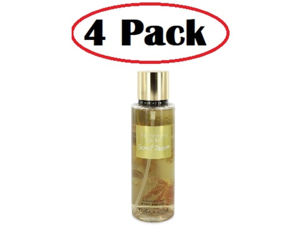 4 Pack of Victoria's Secret Coconut Passion by Victoria's Secret Fragrance Mist Spray 8.4 oz