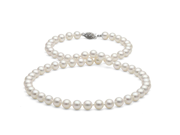 White Freshwater AAA-Quality Pearl Necklace 