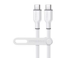 Flexi Pro USB-C to USB-C Soft-Touch Silicone Fast Charge Cable 6FT White