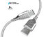 Naztech 6ft Titanium USB-A to USB-C Braided Cable (White)