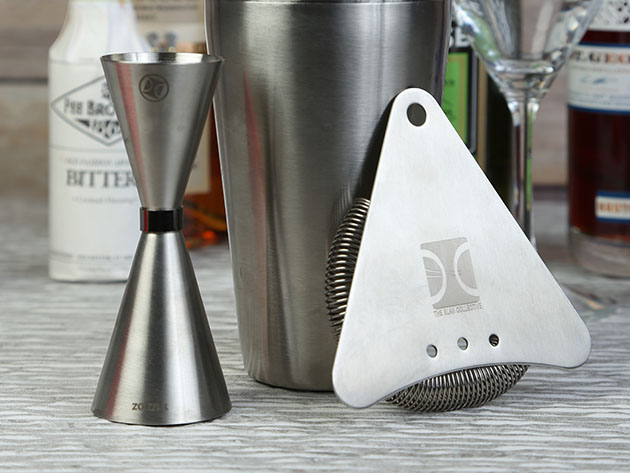 Bartender's Choice 4-Piece French Cocktail Shaker Set