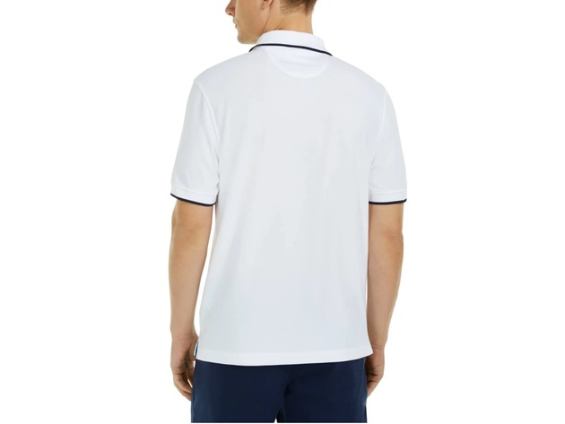 Club Room Men's Colorblocked Performance Polo Shirt  Dark Blue Size X-Large
