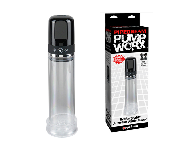 Pump Worx Recharg Auto-Vac Penis Pump ---(Package Of 4)