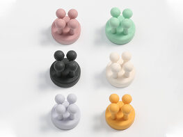 Silicone Wall Hooks: 5-Pack