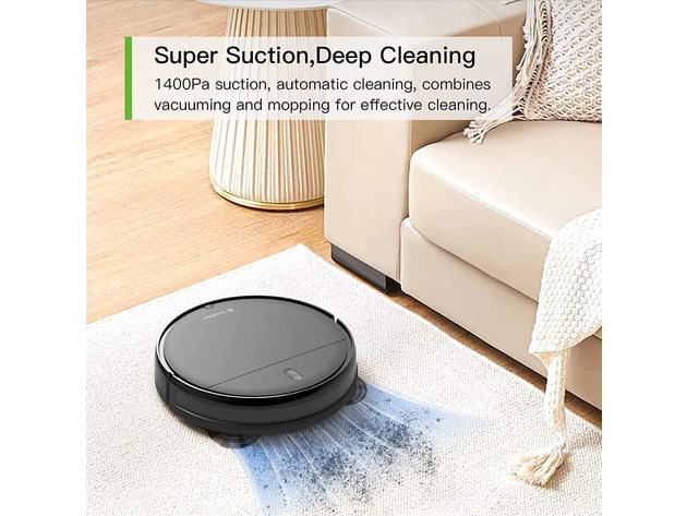 InstaRobo B1 Robot Vaccum Cleaner,  2-in-1 Vacuum and Mop Robot Automatic Self-Charging