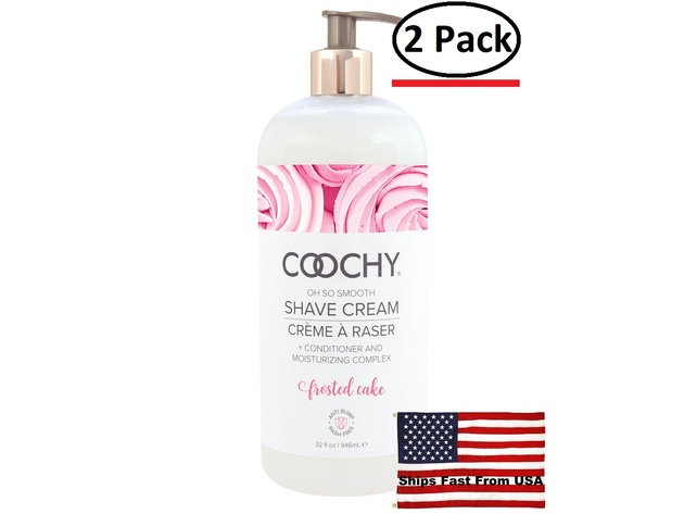 ( 2 Pack ) Coochy Shave Cream Frosted Cake 32 Oz