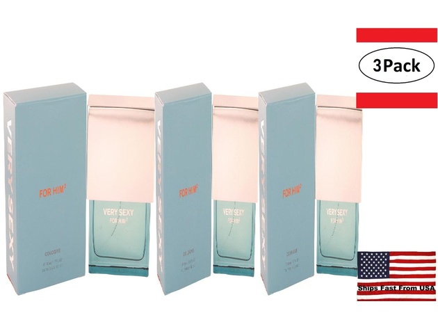 3 Pack Very Sexy 2 by Victoria's Secret Cologne Spray 1.7 oz for Men