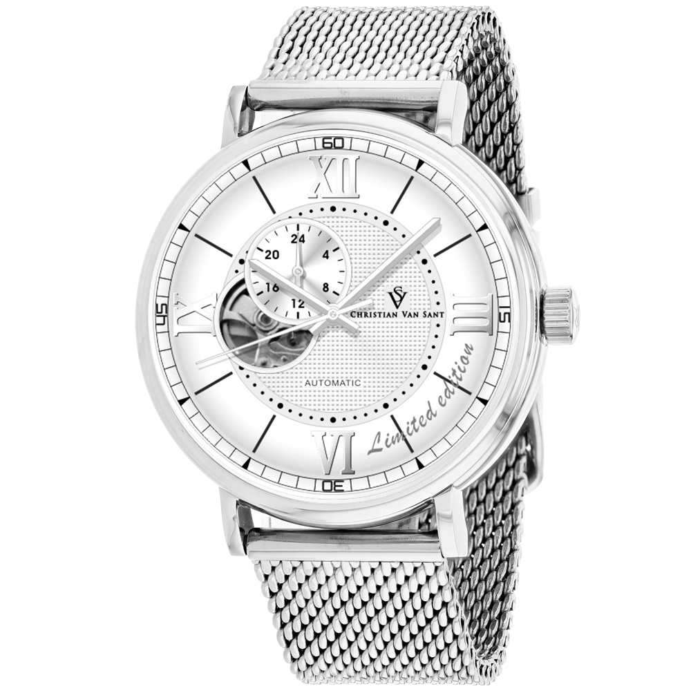 Christian Van Sant Men's Silver Dial Watch - CV1140