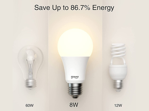 75W LED Smart Dimmable Light Bulb (4-Pack)