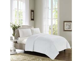 400 Series Solid Plush Blanket Ivory Full/Queen