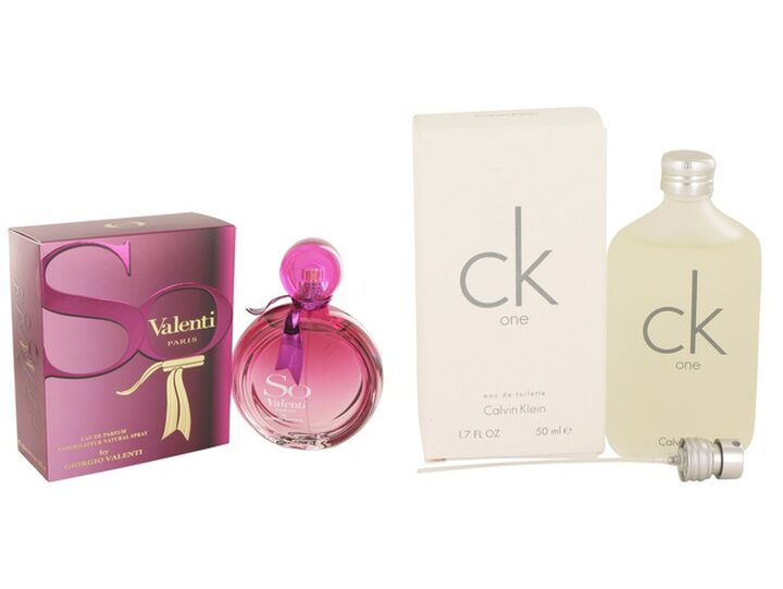 Gift set So Valenti by Giorgio Valenti Eau De Parfum Spray oz And CK  ONE EDT Pour/Spray (Unisex) oz
