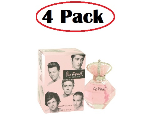 4 Pack of Our Moment by One Direction Eau De Parfum Spray 3.4 oz
