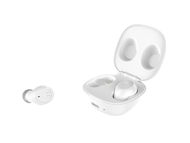 Moto Buds Charge True Wireless In-Ear Headphones (White)