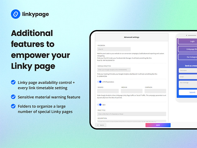 Linkypage: Pro Lifetime Subscription 