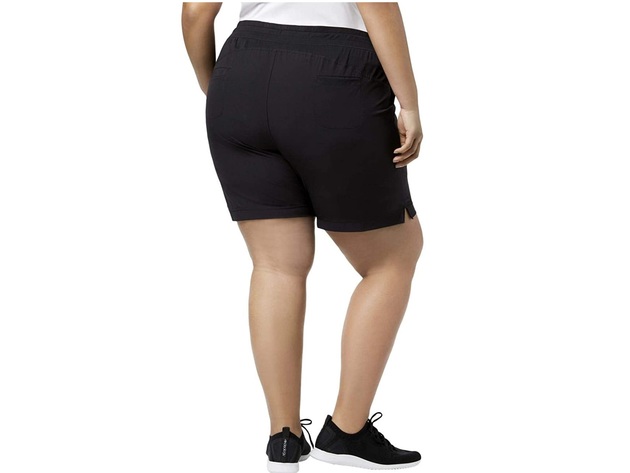 Ideology Women's Plus Size Woven Shorts Black Size 2  Extra Large