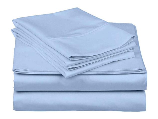 Jeske 1000 Thread Count Egyptian-Quality 100% Cotton Sheet Set (King/Blue)
