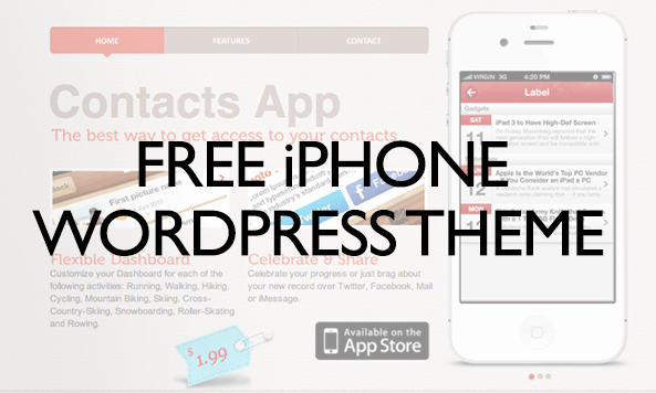 Free iPhone WordPress Theme