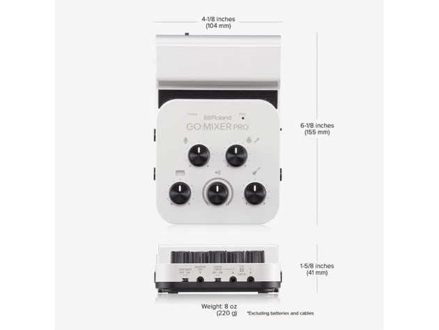 Roland GOMIXERPRO Professional-Quality Palm-sized Audio Mixer for Smartphones (Used, Damaged Retail Box)
