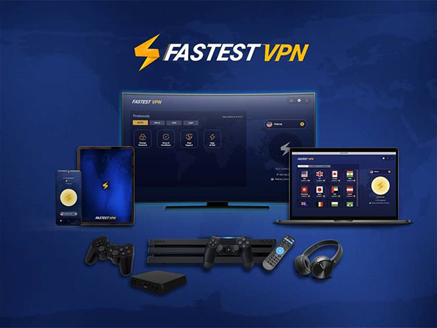 FastestVPN: Lifetime Subscription (5 Devices)