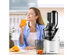 Costway Juicer Machines Slow Masticating Juicer Cold Press Extractor w/ 3'' Chute - Black, Silver
