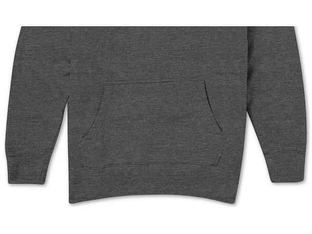 Hybrid Men's Distressed Logo Hoodie Gray Size Small