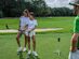 Caddie View Golf Training System: Stick, Control, & App (White Grey)