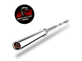 Goplus 1000 lb Olympic Chromed Weight Bar 7' Olympic Barbell Multipurpose Weightlifting - Silver White