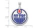 Sterling Silver NHL Edmonton Oilers Logo Picture Disc Pendant