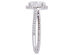 2.00 Carat (ctw) Synthetic Moissanite Halo Engagement Ring 14K White Gold with 1/5 Carat (ctw I1-I2) Diamonds 1 - 8.5