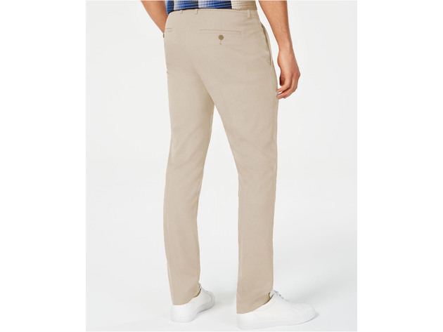 Alfani Men's AlfaTech Classic-Fit Stretch Pants Stoneblock Size 36x30