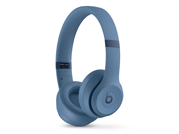Beats Solo 4 On-Ear Headphones - Slate Blue (Open Box) | StackSocial