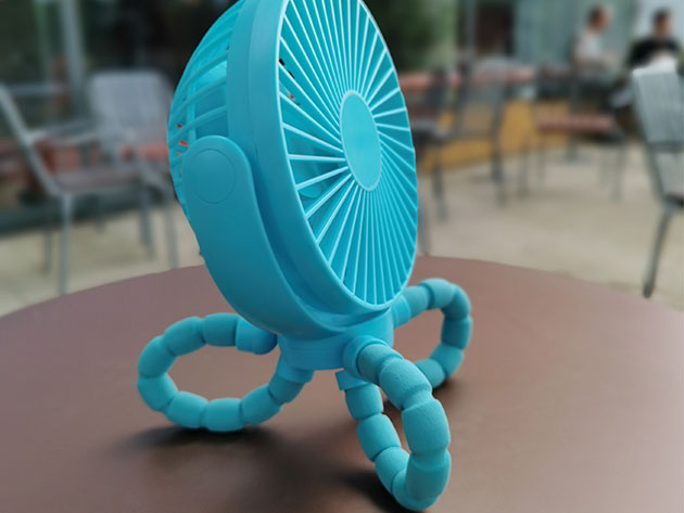 The Octopus: Adjustable Arm Fan (2-Pack/Blue)