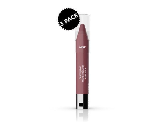 Neutrogena MoistureSmooth Two-in-One Color Lipstick Moisturizer, Berry Brown 120, 0.11 Ounces