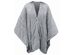 Serta Fleece Electric Heated Warming Snuggler Cape Wrap Gray - Gray