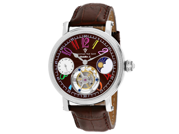 Christian Van Sant Men's Tourbillon X Limited Edition Brown Dial Watch - CV0993