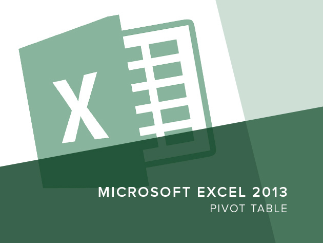 Excel 2013 - Pivot Table