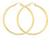 Large Hoop Earrings in 14K Yellow Gold 2 Inch (3.00 mm)