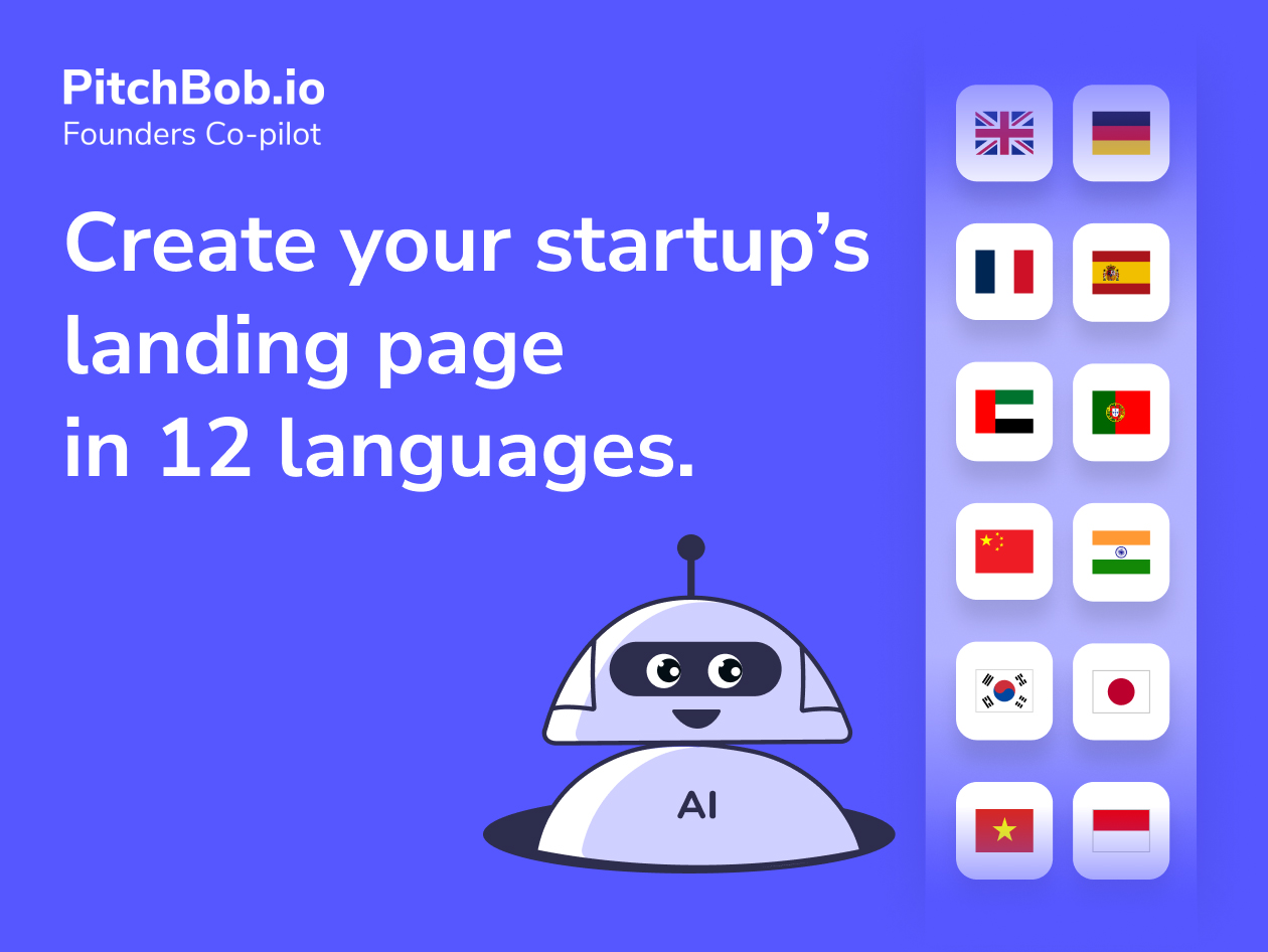 PitchBob: AI Pitch Deck Generator & Startup Building Co-Pilot: Super Pro Lifetime Subscription