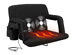 Heated Massage Reclining Stadium Seat with Armrests and Side Pockets