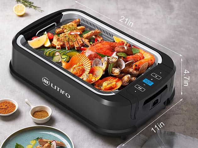 electric grill without non stick coating