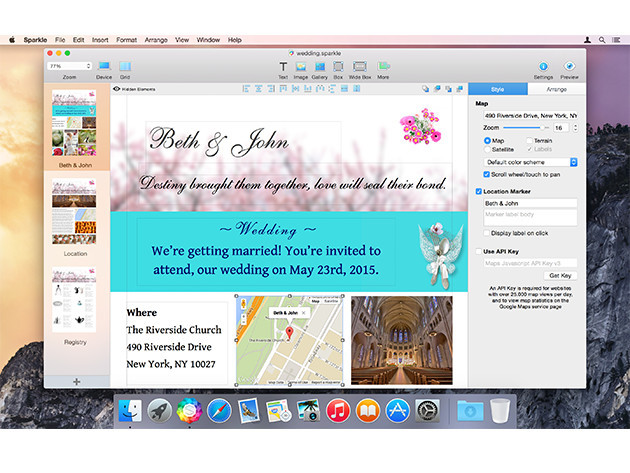 Sparkle Web Design App for Mac